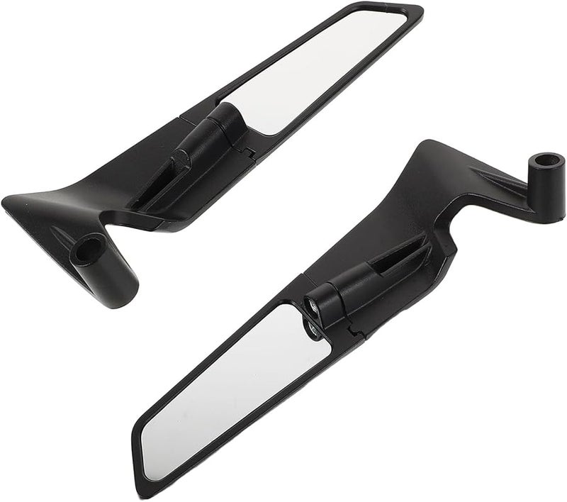 Universal Black Adjustable Motorcycle Rear View Side Mirrors for Street Scooter - Image 1