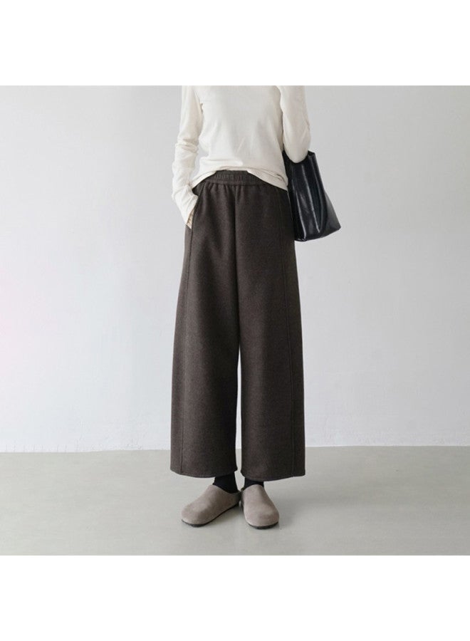 XINYANG Slim Fit Banana Sickle Joggers Wool Pants Women Winter 2025 Flattering Casual Pants - Image 2