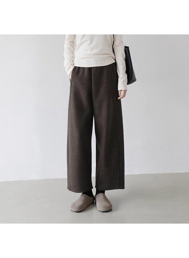 XINYANG Slim Fit Banana Sickle Joggers Wool Pants Women Winter 2025 Flattering Casual Pants - Image 3