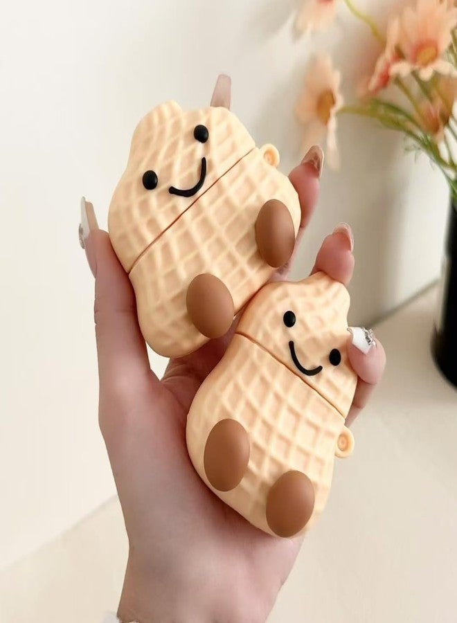 جراب سماعات أذن لسماعات AirPods Pro/Pro 2، جراب سيليكون TPU ناعم بتصميم فول سوداني مبتسم، غطاء حماية لسماعات AirPods Pro 2 بتصميم فول سوداني يبعث على السعادة والحظ السعيد - Image 2