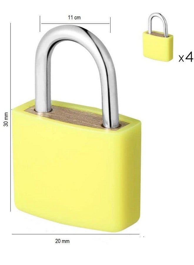 PUTHAK Mini Luggage Locks, Colorful Suitcase Padlocks with Keys (4 Pack) - Image 2