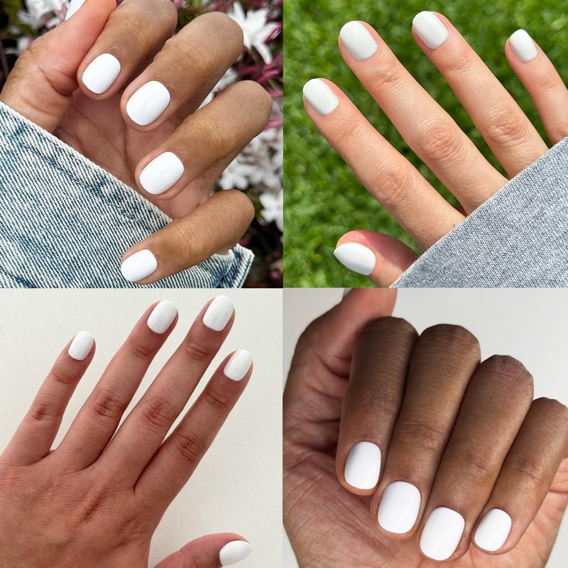 Olive & June Instant Mani Press-On Nails (Glue) | 42 Fake Nails, 21 Sizes | Non-Toxic, Long-Lasting Recycled Materials Realistic Look | Spring Flowers & Patterns | Extra Short, Round| HD - Image 5