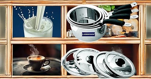TENNYSON Stainless Steel 20 G Sauce PAN Set OF4 with LID - Image 1