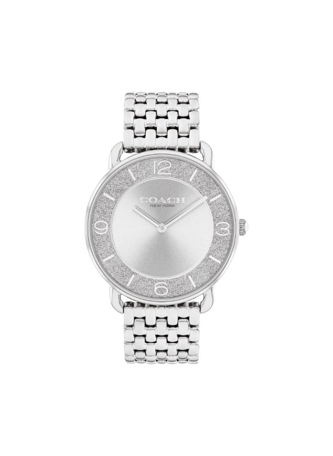 COACH - COACH ROUND ANALOG WOMEN'S SILVER WHITE CASE WATCH - 14504373 - Image 1