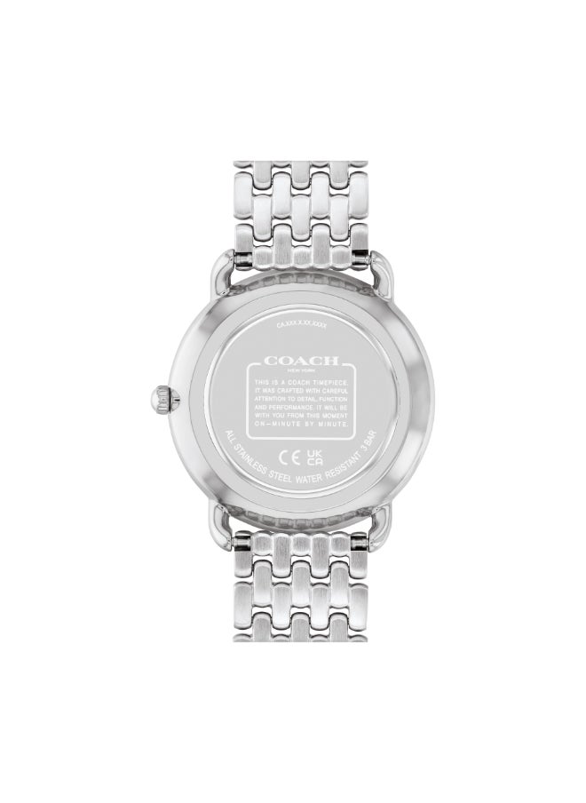 COACH - COACH ROUND ANALOG WOMEN'S SILVER WHITE CASE WATCH - 14504373 - Image 1