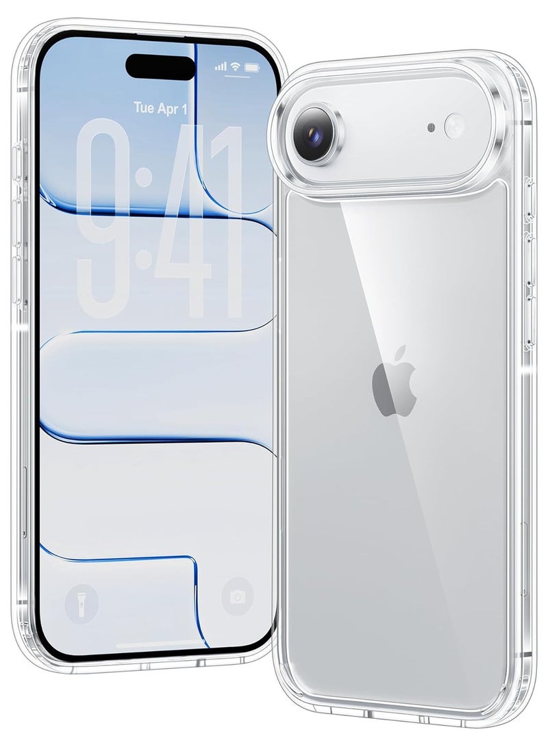 Mismo Clear Shockproof Case for iPhone 17 Air– Ultra Thin Transparent TPU Cover, Anti-Scratch & Anti-Yellowing Crystal Clear Protective Bumper Case - Clear - Image 1
