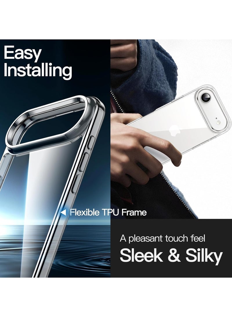 Mismo Clear Shockproof Case for iPhone 17 Air– Ultra Thin Transparent TPU Cover, Anti-Scratch & Anti-Yellowing Crystal Clear Protective Bumper Case - Clear - Image 2