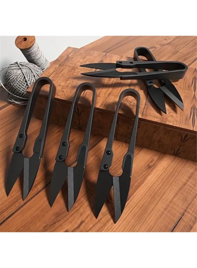 1pc Carbon Steel U-Shaped Pruning Shears,Easy Grip Handle, Professional Sharp Blade for Garden, Yard, and Needlework, Black Matte Finish - Image 4