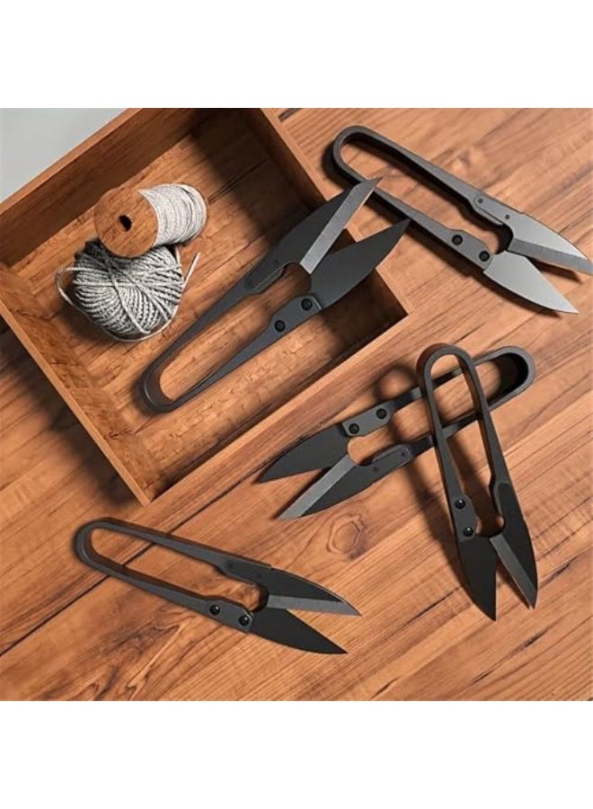 1pc Carbon Steel U-Shaped Pruning Shears,Easy Grip Handle, Professional Sharp Blade for Garden, Yard, and Needlework, Black Matte Finish - Image 3