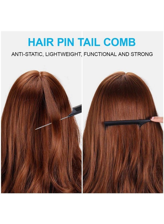 IKOCO Tail Hair Tool Set By Ikoco - 400Pcs Hair Bands, 2Pcs Loop Styling Tools, Rat Tail Comb, (200Pcs Each) Clear And Black Elastics - Image 4