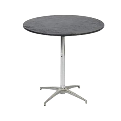 Kwik-Covers 30" Round Fitted Plastic Table Covers, Bundle of 5 (Black) - Image 1