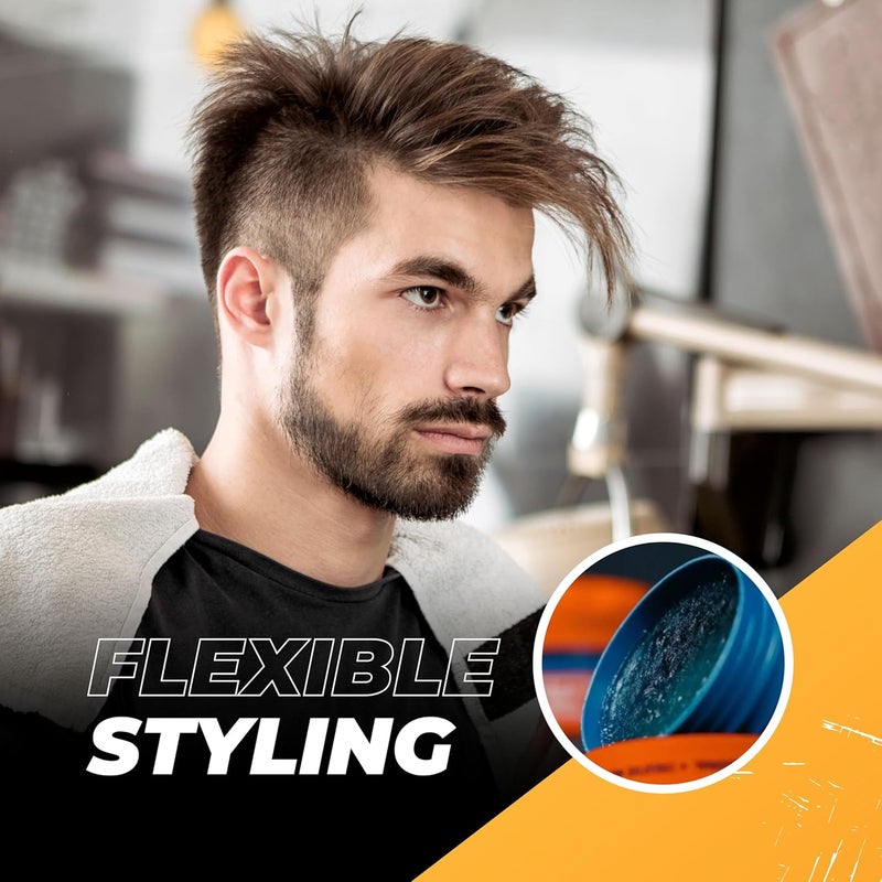 NISHMAN Hair Styling Wax for Men, 02 Sport, 150 ml, Tropical Fruits Scent | Shine Look | Edge Control | Ultra High Strong Hold | Wax Stick Hair | Men's Hair Gel - Image 5
