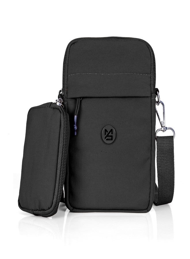 JI ACCESSORIES J I ACCESSORIES Crossbody Bag with Adjustable Strap - Slim, Compact & Stylish Shoulder Bag (BLACK) - Image 1