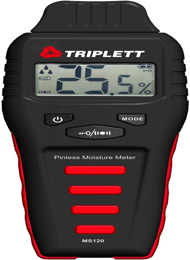 Triplett MS120 Pinless Moisture Meter for Wood and Building Materials with Audible Indicator - Image 1