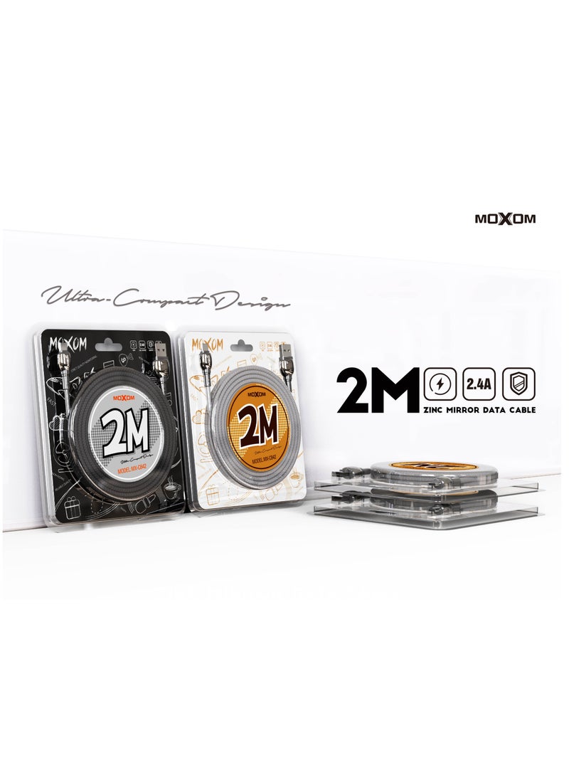 MOXOM MX-CB42 Fast Charging 2 Meter Type-C Data Cable  - Image 4