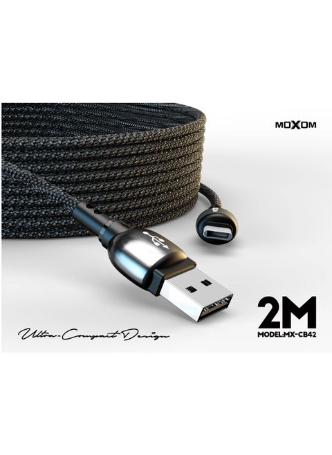 MX-CB42 Fast Charging 2 Meter Type-C Data Cable