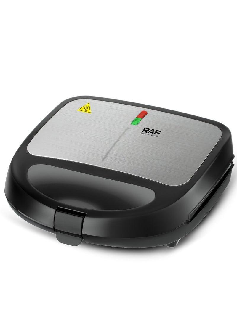 RAF Sandwich Maker – 850W 6-in-1 Multi-Function Toaster with Interchangeable Plates for Sandwiches, Waffles, Donuts, Grilling & More, Non-Stick, Easy Clean - Image 2