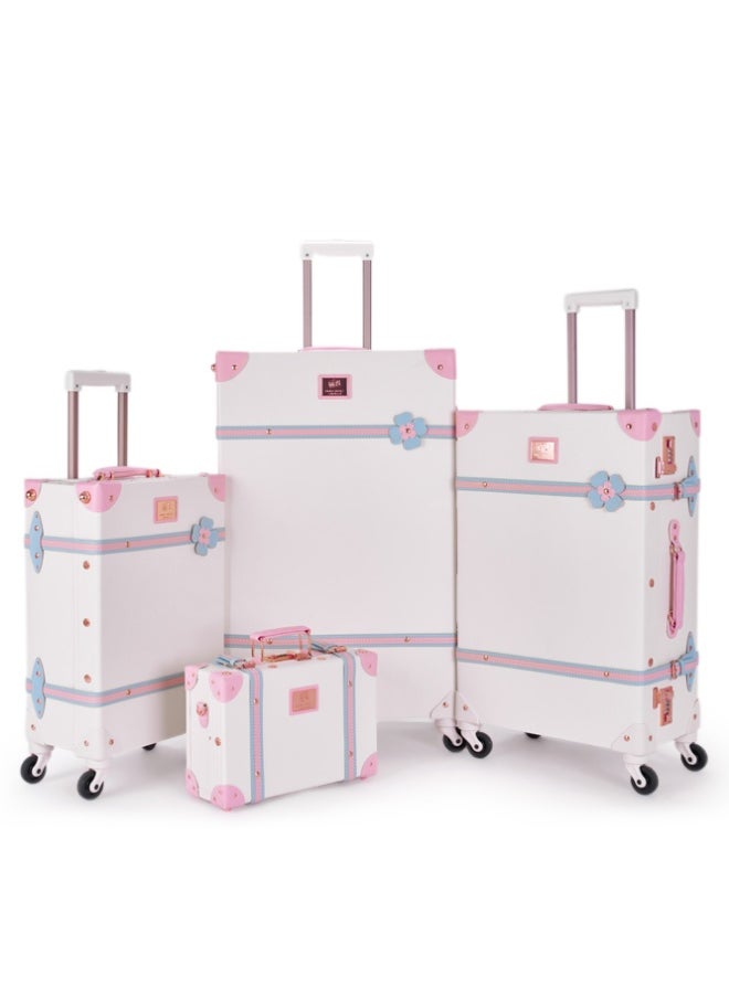 LIMRA Travel Bags Classic Leather Luggage 4 Pcs Set 28''-24''-20'''-13'''Inches  - Image 1