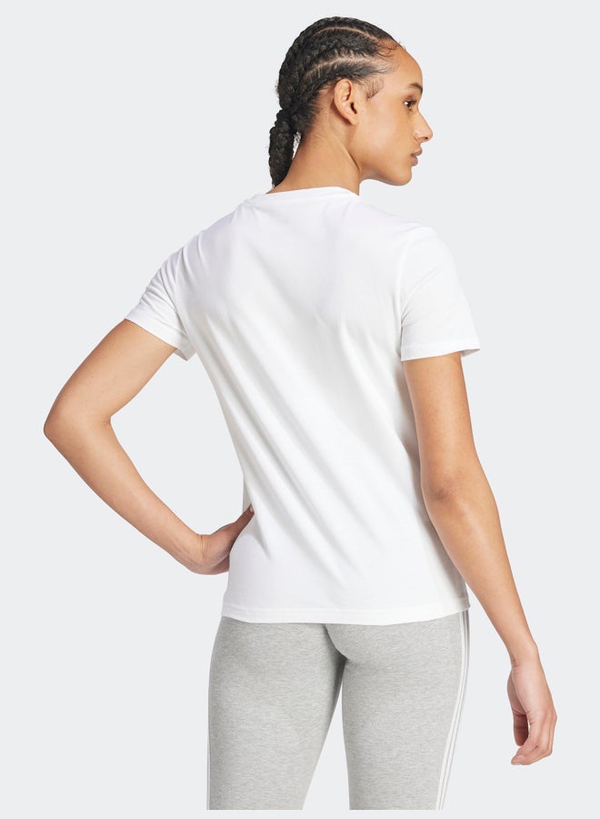 Adidas Essentials Slim Logo T-Shirt  - Image 3