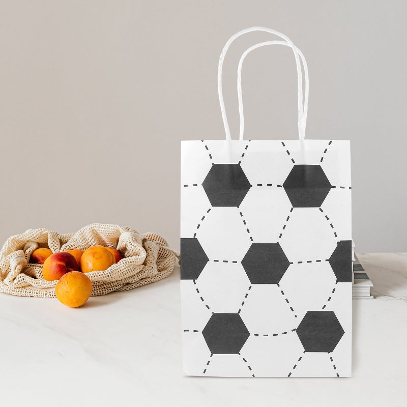 pcs Sports Snack Bags Party Cookies Bags Paper Bags Festival Party Favors Bags Paper Bags - Image 4