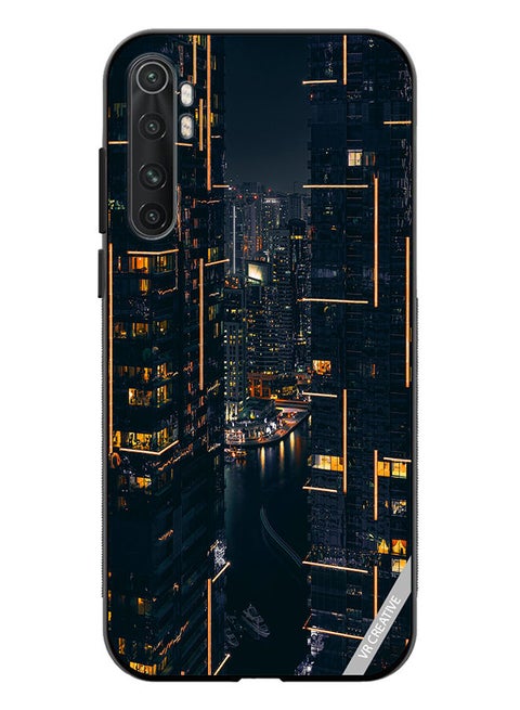 Protective Case Cover For Xiaomi Mi Note 10 Lite Building View Design Multicolour