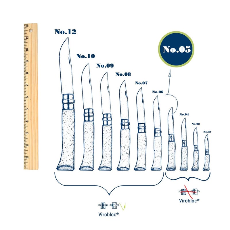 أوبينيل سكين من الستانلس ستيل بمقبض إنوكس - Image 2