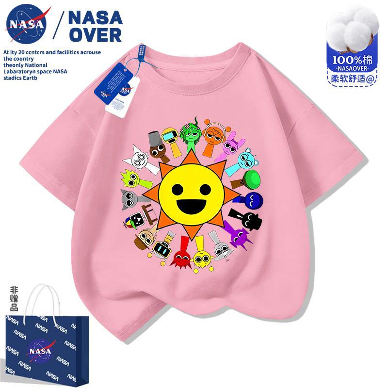 Nasa New Sprunki Rhythm Box Children'S Short-Sleeved T-Shirt Summer Cotton All-Match Fashion Top For Boys And Girls - Image 3