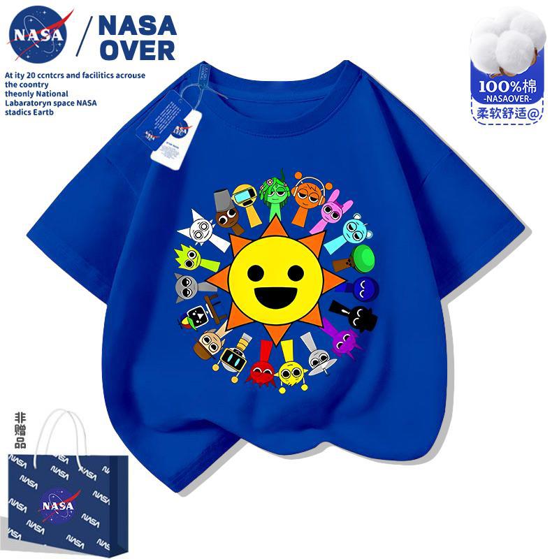 Nasa New Sprunki Rhythm Box Children'S Short-Sleeved T-Shirt Summer Cotton All-Match Fashion Top For Boys And Girls - Image 4