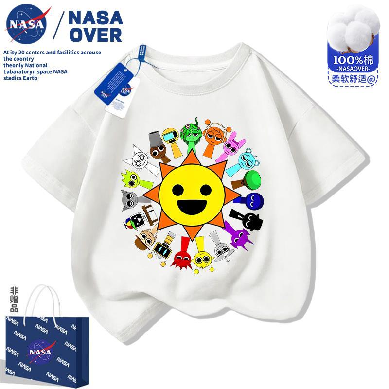 Nasa New Sprunki Rhythm Box Children'S Short-Sleeved T-Shirt Summer Cotton All-Match Fashion Top For Boys And Girls - Image 2