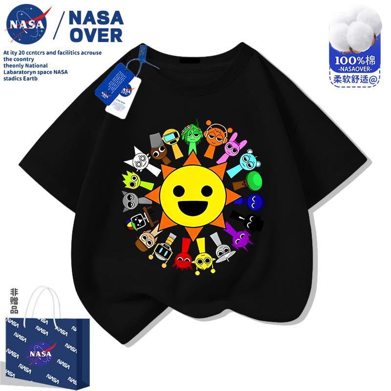 Nasa New Sprunki Rhythm Box Children'S Short-Sleeved T-Shirt Summer Cotton All-Match Fashion Top For Boys And Girls - Image 5