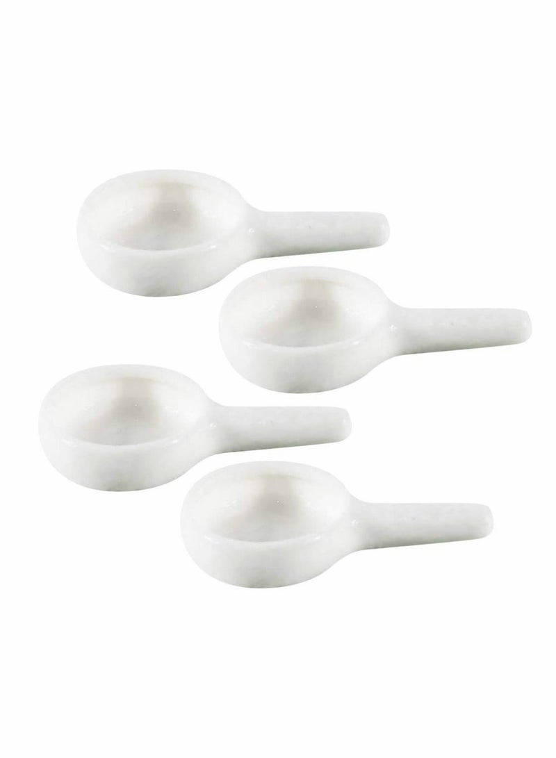 Y&D 4pcs Ceramic Tea Light Holder small Tealight Candle Spoon Oil Burner mini Essential Incense Aroma Diffuser Furnace Home Decor - Image 1