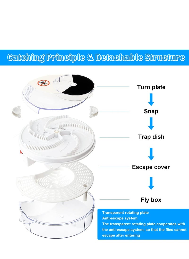 Zikra Electric Fly Trap Fly Trap Pest Device Flying Insect Trap Automatic Indoor Fly Trap Fly Catcher Pest Control Traps Pest Reject Control Catcher Insect Repellents Tools - Image 3