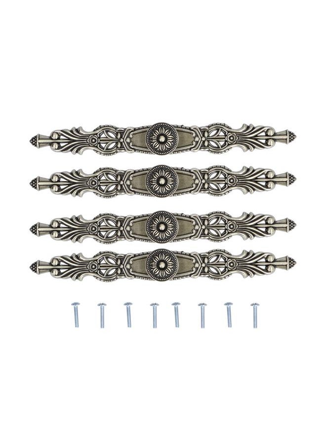 Thoraya 4 Pcs Cabinet Handles Strong Bearing Capacity Antique European Beautiful Stylish Cabinet Pulls with Screw for Door  - Image 1