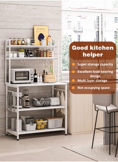 Harlan 5 Tier Kitchen Storage Rack,Coffee Corner Shelf,Baker Rack with Storage Shelves,Microwave Stand,Suit for Kitchen,Living Room,Dining Room  - Image 1