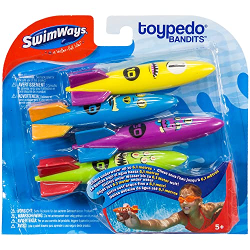 SwimWays Toypedo Bandits Pool Diving Toys - Pack of 4 - Image 2