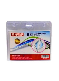 PARTNER ID Card Holders Waterproof Clear Plastic Perfect for Credit Cards, ID Swipe Cards, Key Cards, and Driver's License PVC Material (Pack of 10)  - Image 2