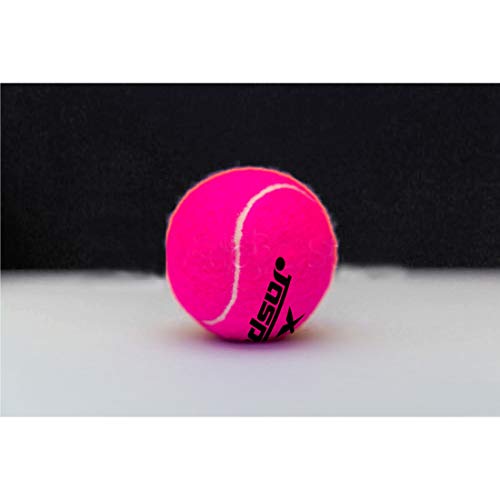 jaspo Natural Rubber Synthetic Cricket Tennis Ball Pink Medium Weight (Pack of 6) - Image 4