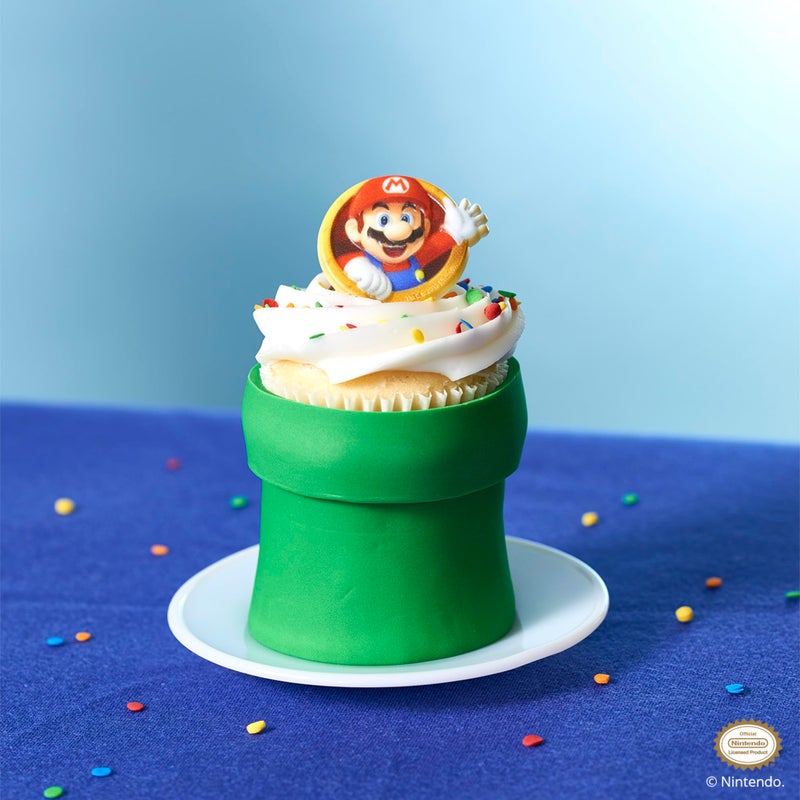 DecoPac Super Mario Rings, 24 Nintendo Cupcake Decorations Featuring Mario And Luigi, Cake Toppers For Birthday, Gaming, Party - 24 Pack - Image 5