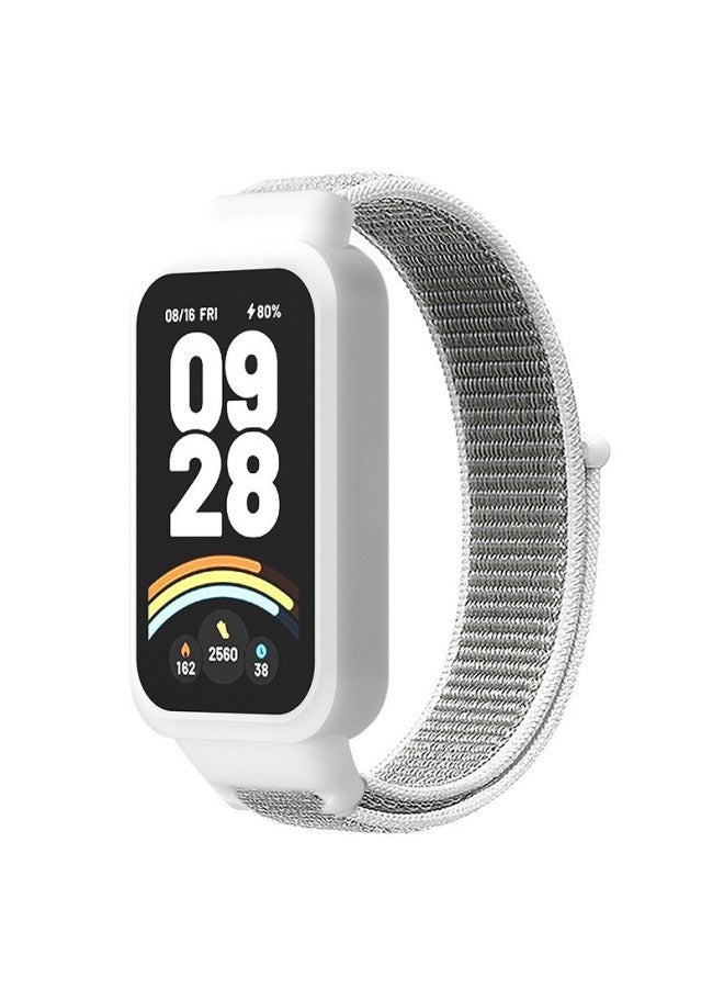 For Redmi Bracelet 3 Strap Redmi Band3 Strap Xiaomi 9Active Nylon Loop Strap-Color:Sea Shell-Specifications:Redmi Bracelet 3/xiaomi 9active  - Image 1