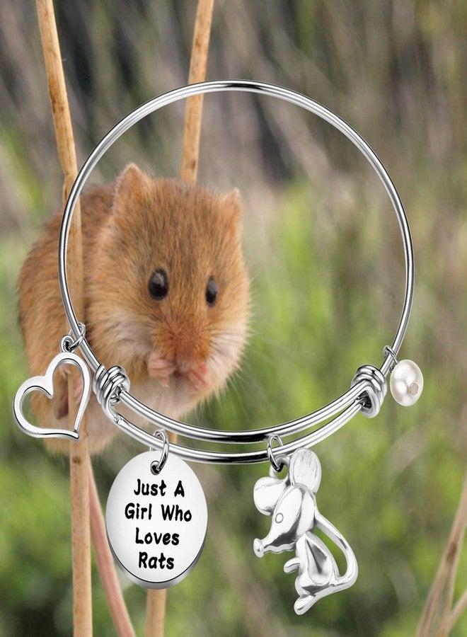 FAADBUK Funny Rat Bracelet Animal Lover Gift Just A Girl Who Loves Rats Jewelry Bracelet Rat Lover Gift Rat Jewelry (Rat Br-S) - Image 5