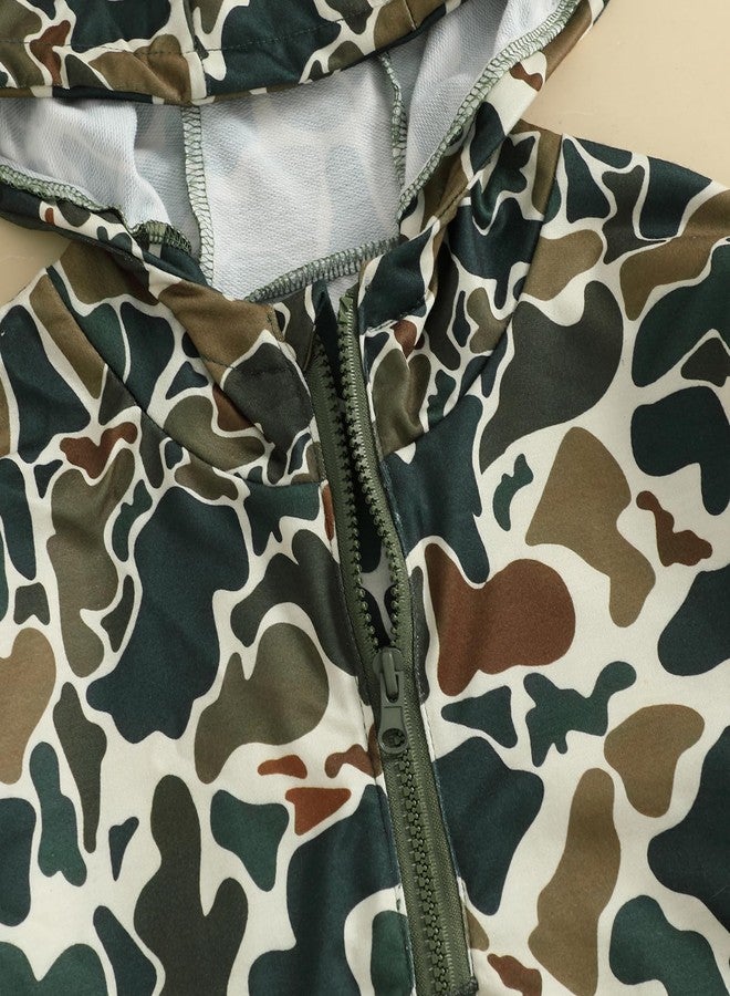 Fernvia Toddler Baby Boy Clothes Camouflage Half Zip-up Long Sleeve Hoodies Sweatshirt Casual Pullover for Kids boys, C Green, 18-24 months - Image 5