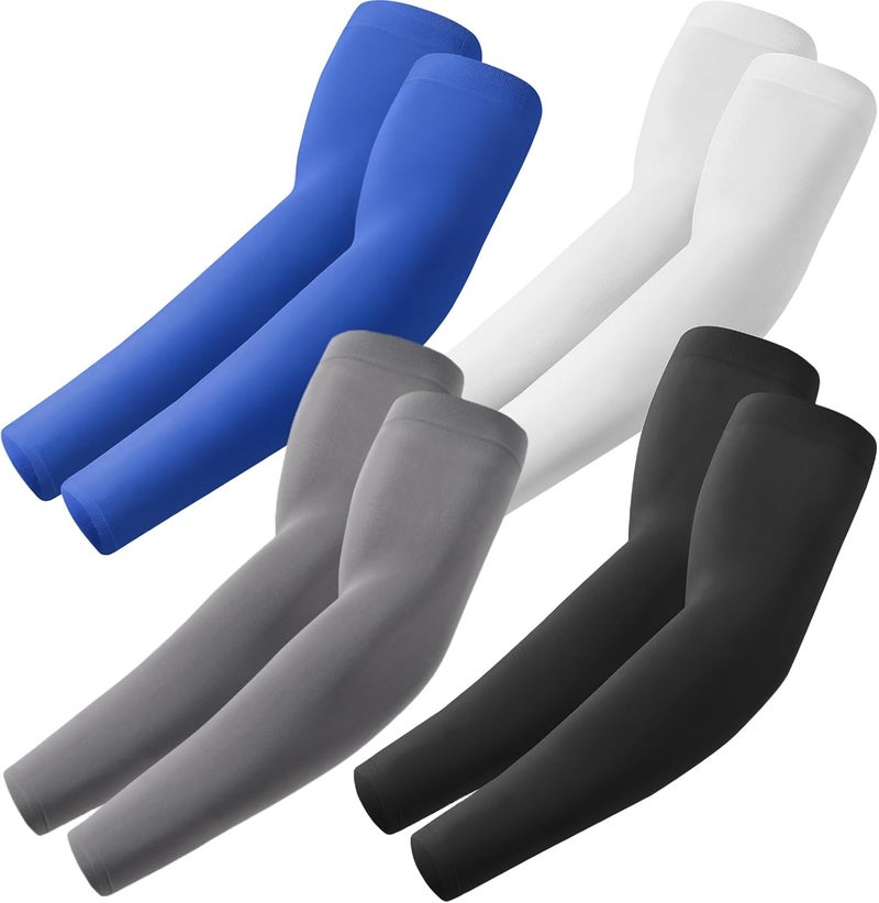 Fuinloth UV Protection Cooling Arm Sleeves with Sports Compression for Men and Women - Image 1