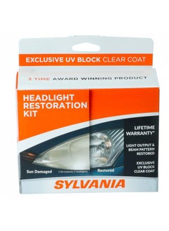 Sylvania - Headlight Restoration Kit - 3 Easy Steps To Restore Sun Damaged Headlights With Exclusive Uv Block Clear Coat, Light Output And Beam Pattern Restored, Long Lasting Protection - pzsku/Z017BEB3287B549677551Z/45/_/1726645005/92a42329-54e8-485e-92c1-95a58899abb1