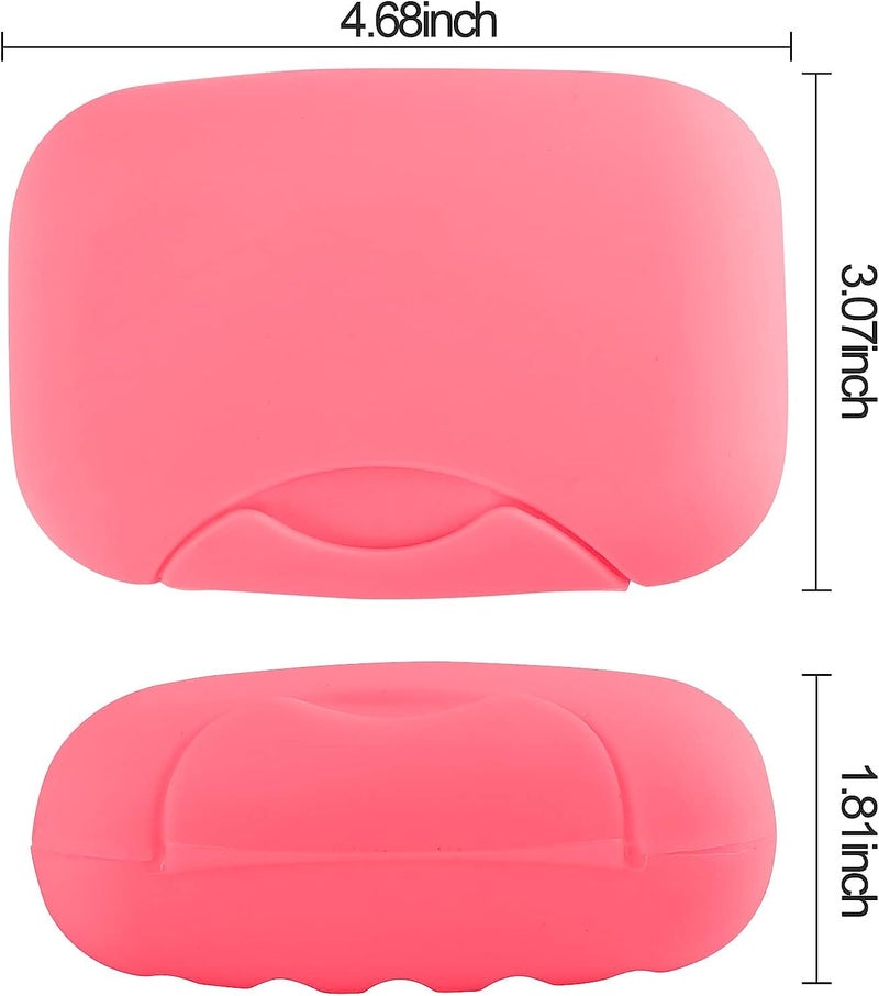 Gugzy Portable Waterproof Leakproof Travel Soap Case Convenient Holder for Outdoors Camping and Home Use Durable Soap Holder Pink 1 - Image 3