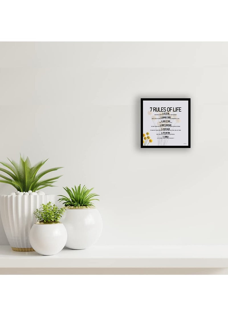 Accessorize Kingdom - Motivational Quotes Framed Posters with Frame – Quotes Wall Frames for HOME, OFFICE, STUDENT AND STUDY ROOM - Photos with Quotes (White) - Image 1