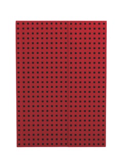 Quadro Red on Black B5 Unlined Wrap Closure 112 Pages 100gsm Notebook