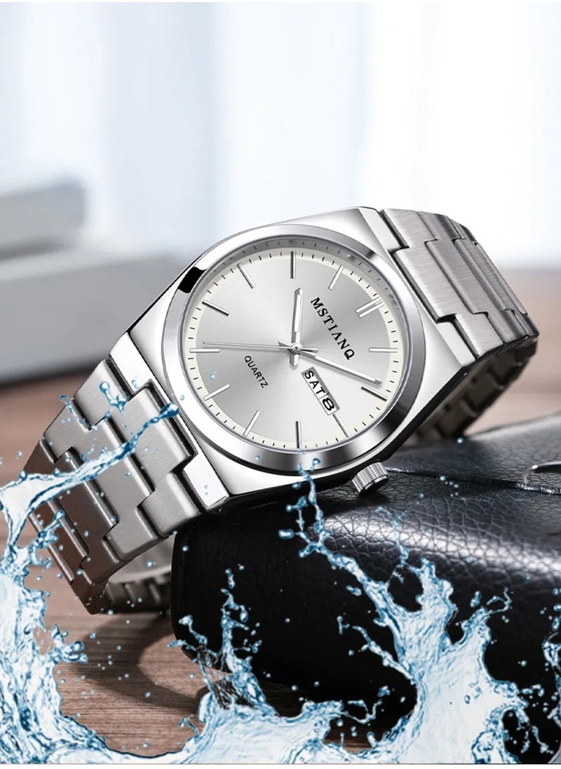 MSTIANQ Watches for Men Stainless Steel Quartz Water-Resistant Men's Watch  - Image 3