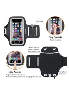 ProOne Sports Running Jogging Gym Armband Case Holder Arm Band For Mobile Phones, Waterproof And Reflective, Adjustable Band Or All Phone Models And Fit All Waist Sizes  - Image 3