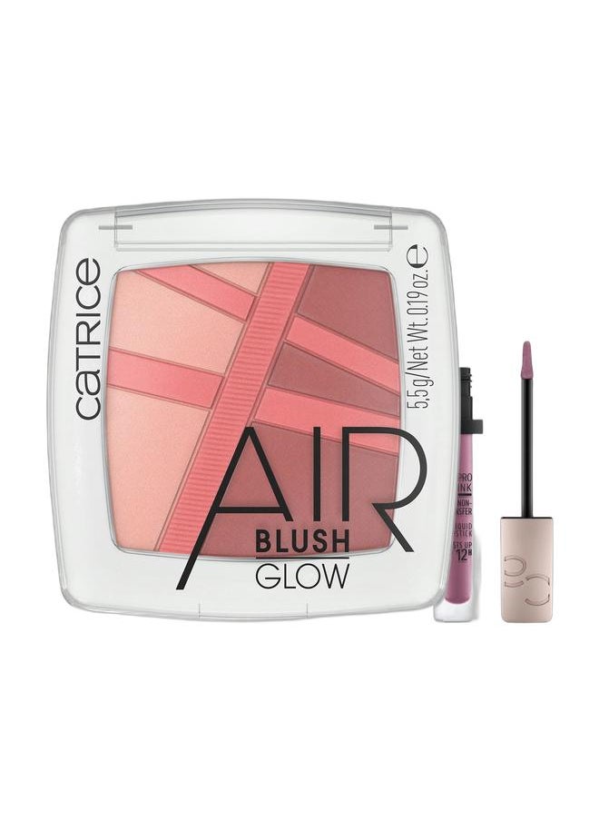 Catrice AirBlush Glow 020 + Matt Pro Ink Non-Transfer Liquid Lipstick 060 Pink  - Image 1
