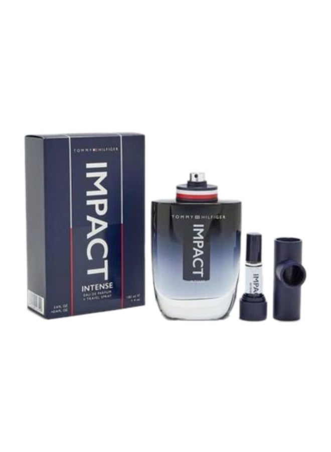 عطر إمباكت إنتنس أو دو بارفان 100 مل + عطر أو دو بارفان 4 مل بخاخ سفر
